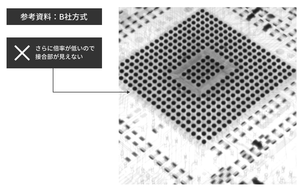 他社事例2：基板を傾斜させて撮影